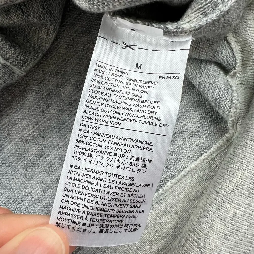 Banana Republic Men's size Medium Button Down Sweater Cardigan Gray 2 Tone